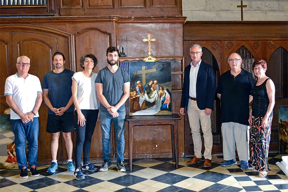 Les tableaux du chemin de croix sont de retour
